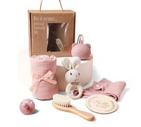 Conjunto de regalos para bebé, recién nacido regalo niño Set el nacimiento fiesta bebé recién nacido regalo juguetes (Rosa set, Ohne Name)