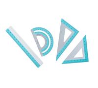 Conjunto de reglas de aluminio de múltiples funciones Proyectos de diseño creativo Dispositivo fuerte para dibujo técnico Medición básica Geometría del estudiante Esencial