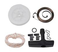 Conjunto de reparación de arranque de retroceso de motosierra, incluye mango de cuerda, polea, resorte de rebobinado y arandela para 034 036 044 MS340