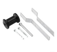 Conjunto de rodillo de quilla de 5 pulgadas para remolque de barco con soporte ajustable y rodillos de goma resistentes al desgaste, se adapta a lengua de 3 pulgadas de ancho, adecuado para kayak