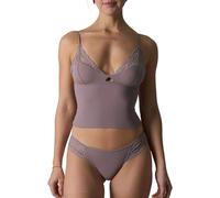 Conjunto de ropa de dormir con cuello en V y ribete de encaje para mujer, pantalones cortos suaves para descansar, estilo íntimo, con ribete de encaje, cuello en V, pantalones cortos suaves, Morado