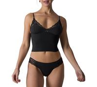 Conjunto de ropa de dormir con cuello en V y ribete de encaje para mujer, pantalones cortos suaves y elegantes, con ribete de encaje, cuello en V, pantalones cortos suaves, Negro, S