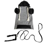 Conjunto de ropa de hurón - Ropa de conejo, sudadera con capucha para hurón, disfraz pequeño para mascotas, ropa de ardilla para mascotas, suave, cómoda, divertida, para hámster