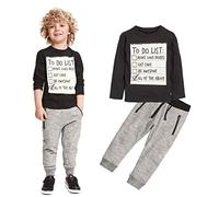 Conjunto de ropa de manga larga para niños pequeños y bebés, sudadera con estampado de letras, Tops, pantalones largos, 2 uds., trajes de chándal de otoño Trajes De Mujer De Vestir Casual Manga
