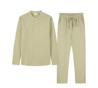 Conjunto de ropa de salón de 2 piezas para hombre, traje de jogging, camiseta de manga larga y pantalones de chándal con cordón, tren de dos piezas, transpirable, deportivo, traje deportivo para el