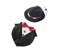Conjunto de ropa formal para perro, collar de corbatín hecho de componente, ideal para fiestas, sesiones de fotos, trajes de perro