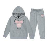 Conjunto de Ropa Infantil para Bebé Niño Conjunto de Ropa para Niñas Sudadera con Capucha y Pantalones Deportivos de Invierno Forro Polar Cómodo Informal Estampado Elegante Infantil Adolescente