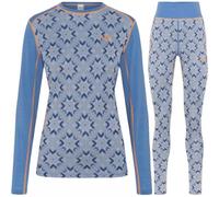 Conjunto de ropa interior de esquí Kari Traa Iselin, Mujer, Azul