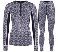 Conjunto de ropa interior de esquí Kari Traa Rose, señora, azul oscuro