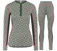 Conjunto de ropa interior de esquí Kari Traa Rose, señora, verde