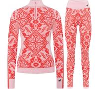 Conjunto de ropa interior de esquí Kari Traa Saga HZ/Saga, mujer, rojo