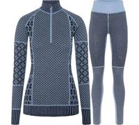 Conjunto de ropa interior de esquí Kari Traa Smekker H/Z/Smekker, mujer, azul