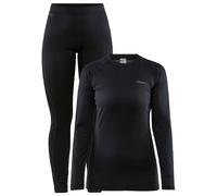 Craft - Ropa interior térmica mujer - Core Warm Baselayer Set W Black para Mujer de Lana - Talla M - Negro Negro M