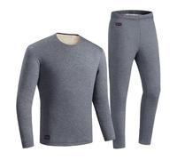 Conjunto de ropa interior térmica eléctrica con calefacción USB de 18 zonas para hombres y mujeres, capa base de compresión suave y transpirable para actividades al aire libre en invierno y clima frío