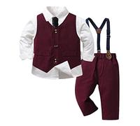Conjunto de ropa para bebé, niño, niño, manga larga, camiseta, chaleco, abrigo, pantalones, niños, trajes de caballero, traje de chándal para niños pequeños, c, 18-24 meses