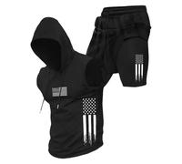 Conjunto de ropa para hombre 2026, camiseta de manga corta y pantalones cortos en tejido de poliéster, casual para el día a día de verano, con estilo práctico, un aspecto de temporada coordinado