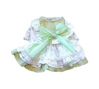 Conjunto de ropa para muñecas de 20 cm, vestido a cuadros de 8 pulgadas, ropa de muñeca de peluche Kpop (verde) Rkz475 (verde claro, XS)