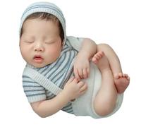 Conjunto De Ropa Para Sesiones De Fotos De Recién Nacidos Para Bebés De 0 a 4 Meses Accesorios De Fotografía Manta De Fondo Para Reuniones Familiares Ropa Mensual Para Sesiones De Fotos De
