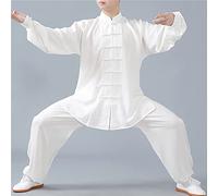 Conjunto de ropa unisex de Tai Chi, traje de kung fu de lino de algodón para entrenamiento, yoga y meditación, ajuste holgado, traje de artes marciales, 001, 3XL