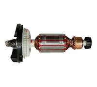 Conjunto de rotor de repuesto para amoladoras angulares 6-100 con rodamientos, engranajes y cepillos de carbono, construcción de cobre, longitud de 154,5 mm, diseño ligero de 360 g