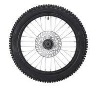 Conjunto de Rueda Delantera de 17 Pulgadas 70/100 2.75-17 Tubo Interno del Neumático 15 Mm Eje de Borde Rotor de Freno Pit Bicicleta de Tierra