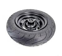 Conjunto de rueda sin cámara 3.50-6 para cuatro para ruedas, neumático de goma de alto agarre con núcleo de acero al carbono resistente (3.50-6 delantero)
