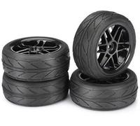 Conjunto De Ruedas Absima Onroad '6 Rayos / Perfil' Negro 1:10 (4 Pzas.)