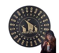 Conjunto de runas de Madera: Suministros esotéricos versátiles, runas de Brujas artesanales | Conjunto Espiritual Utilizado Durante rituales espirituales o como decoración en Las cámaras meditativ