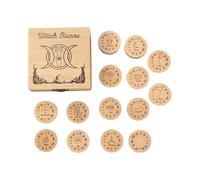 Conjunto de runas grabadas, Norse Runes Adivination Set, Wooden Runes for Beginners, Meditation Norse Runes, Rune Set and Adivination Tools, Grabado Adivination Runes for Meditation and Spirituality
