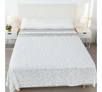 Conjunto de Sábanas Térmicas Pirineo 3 Piezas para Invierno - Microfibra Cepillada Premium, Incluye Sábana Bajera Ajustable, Encimera y Funda de Almohada - Color Invierno Gris, Cama de 90 x 190cm