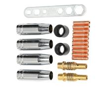 Conjunto de salida y punta de alcance para soldador intercambiables Plan de ventilación reforzado Complementos de soldadura delgados y transportables Conexión atornillada Soldadura de piezas de