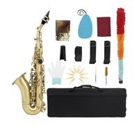 Conjunto De Saxofón Saxophone Bb B Saxofón Plano Con Caja De Tela Boquilla Piezas De Saxofón Accesorios Instrumento De Viento De Madera Profesional