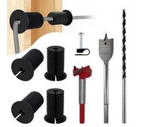 Conjunto de seguridad de cables para instalaciones Starlink con anillos de silicona, soportes de pared y brocas paquete variado (negro)