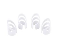 Conjunto de selecciones de dedo de guitarra de plástico Zenithaur, 4pcs Guitar Protectores para la mandolina de ukelele de bajo, accesorio protector de la punta de los dedos.