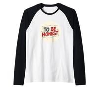 Conjunto de Sello To be Honest Camiseta Manga Raglan