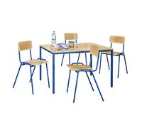 Conjunto de sillas y mesa multiusos eurokraft basic, 1 mesa, 4 sillas