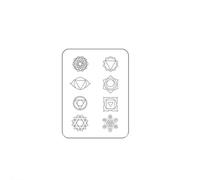 Conjunto De Símbolos De Geometría Sagrada, Tatuaje Temporal Que Dura Hasta 15 Días, Pegatina Semipermanente Impermeable