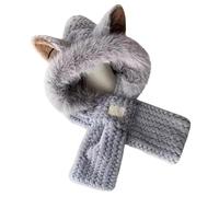 Conjunto de sombrero y bufanda, bufanda con capucha para mujer, gorro de invierno con sombrero suave, sombrero de nieve de esquí, cubrecuello transpirable, conjunto de sombreros bufanda de ciclismo