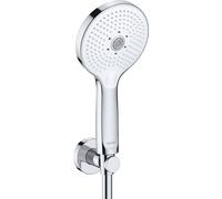 Conjunto de soporte de ducha Duravit 3jet Click!, cromo blanco brillo intenso, UV0712001005