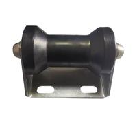 Conjunto de soporte de rodillo de quilla estacionaria - Rolleros de remolque de botes de acero galvanizado con soportes - Conjunto de rodillo de quilla para marco de lengua del remolque de 2-3 pulgada