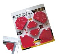 Conjunto de soporte de soldadura magnética, imanes de soldadura, Kit fijo de soldadura de triángulo, Herramienta de soldadura de doble protección para la instalación de tuberías, flotador, aplicacione