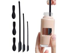 Conjunto de spatula de silicona - Mini scraper de frasco, raspador de cuchara de goma para mezclar raspado | Espátula de silicona de cabeza doble con cuchara, raspador de alimentos de la espátula del