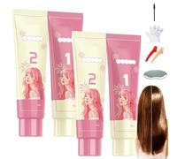 Conjunto De Suavizantes De Proteínas Bangs Correction, Crema Para El Cabello Recto De Corrección De Proteínas, Adecuada Para Todos Los Tipos De Cabello (2Set)