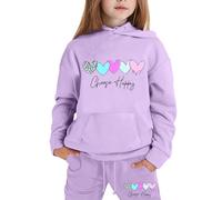 Conjunto de Sudadera con Capucha y Pantalones Largos Ligeros, con Estampado de Manga Larga para niños y niñas, chándal Moderno para Primavera y otoño.