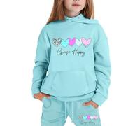 Conjunto de Sudadera con Capucha y Pantalones Largos Ligeros, con Estampado de Manga Larga para niños y niñas, chándal Moderno para Primavera y otoño.