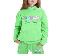 Conjunto de Sudadera con Capucha y Pantalones Largos Ligeros, con Estampado de Manga Larga para niños y niñas, chándal Moderno para Primavera y otoño.
