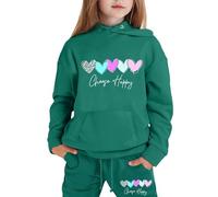 Conjunto de Sudadera con Capucha y Pantalones Largos Ligeros, con Estampado de Manga Larga para niños y niñas, chándal Moderno para Primavera y otoño.