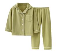 Conjunto de Sudadera y pantalón con Estampado de navideñas de Manga Larga para niños/372