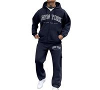 Conjunto De Sudadera Y Pantalón Hombr Chandal Completo Hombre Térmica para Viajes Vacaciones Set Clásico Otoño E Invierno Chándal Running Jogging Matinal O Vespertino n4