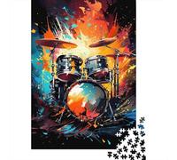 Conjunto de Tambor Arte de la explosión 1000 Piezas Cartón Extra Grueso Rompecabezas Premium Fans De Adolescentes 12-18 Años Imposible Difícil Desafío Presente Divertido 70x50cm/1000pcs